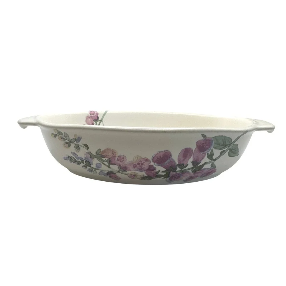 Pfaltzgraff‎ Cape May All-in-One Purple Foxglove small casserole bowl vintage